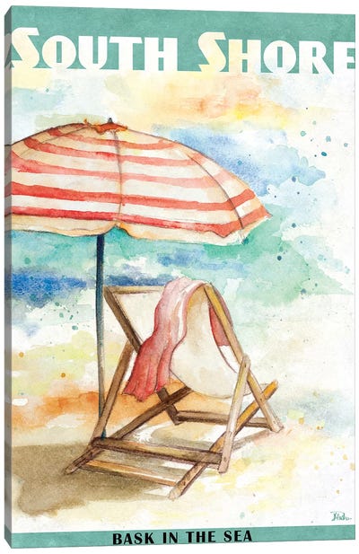 Shore Poster I Canvas Art Print - Umbrella Art