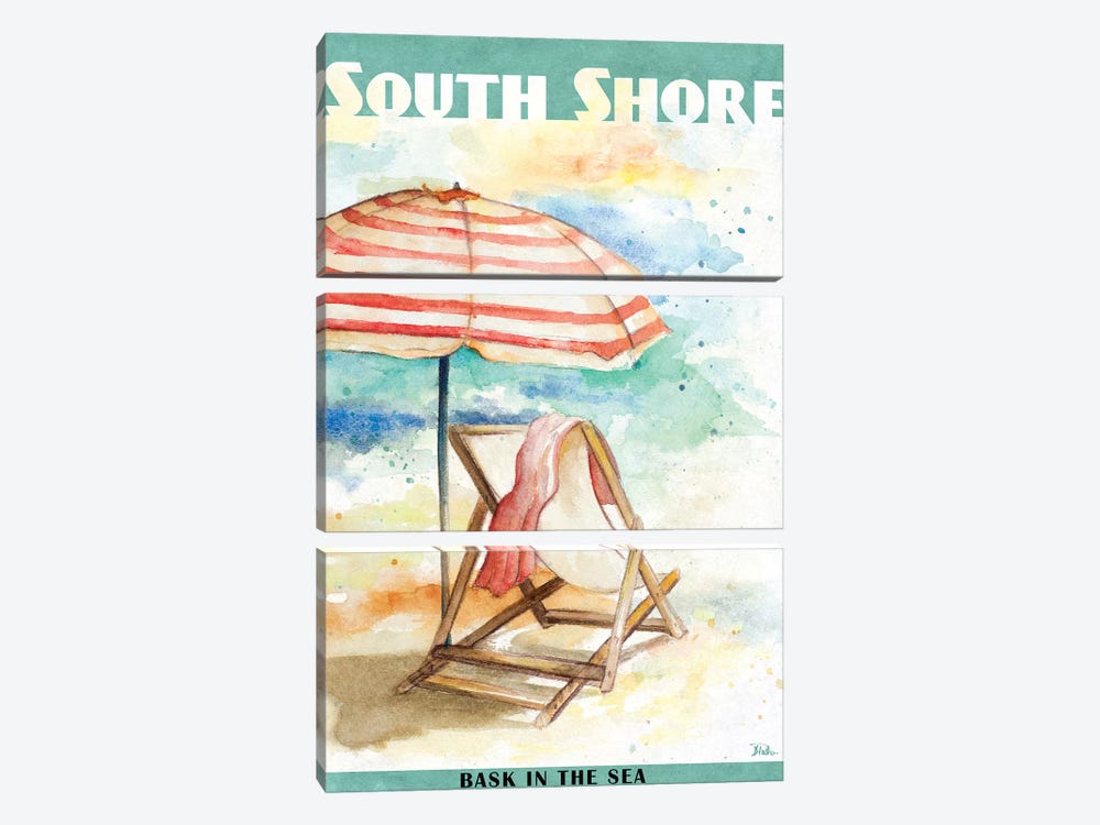 Shore Poster I by Patricia Pinto 3-piece Canvas Wall Art