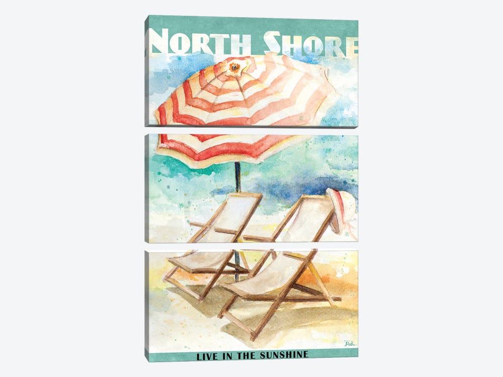 Shore Poster II by Patricia Pinto 3-piece Canvas Art Print