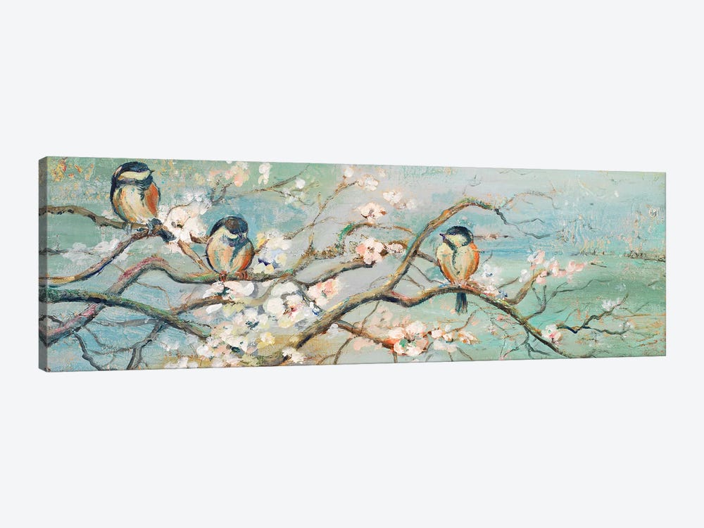 Spring Branch With Birds Canvas Wall Art By Patricia Pinto Icanvas