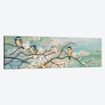 Spring Branch with Birds Canvas Print #PPI275} by Patricia Pinto Canvas Art