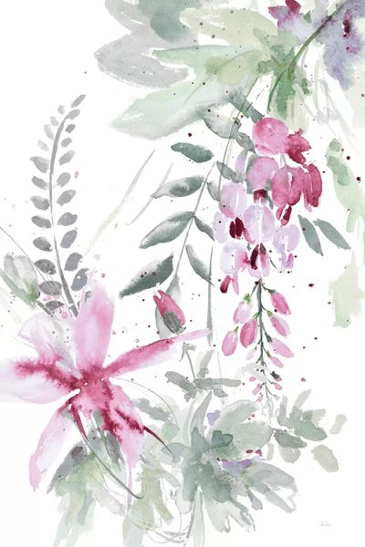 Spring Glicinia I by Patricia Pinto framed wall art