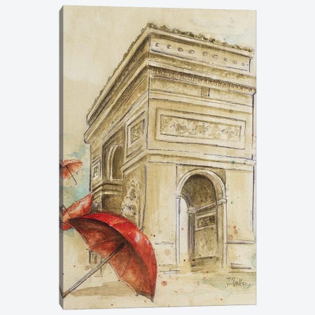 Arc du Triomphe Canvas Print #PPI27} by Patricia Pinto Canvas Art