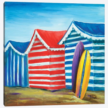 Summer Beach Cabana I Canvas Print #PPI283} by Patricia Pinto Canvas Artwork