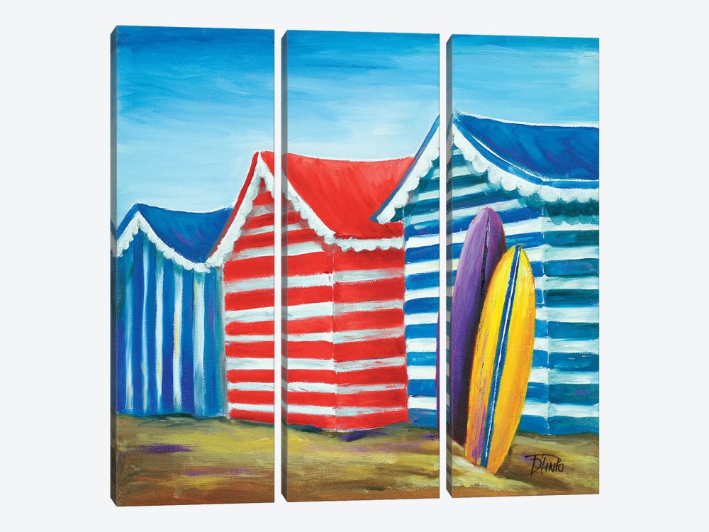 Summer Beach Cabana I by Patricia Pinto 3-piece Art Print
