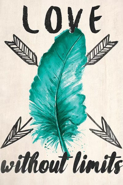 Teal Fearless Limits II by Patricia Pinto canvas print