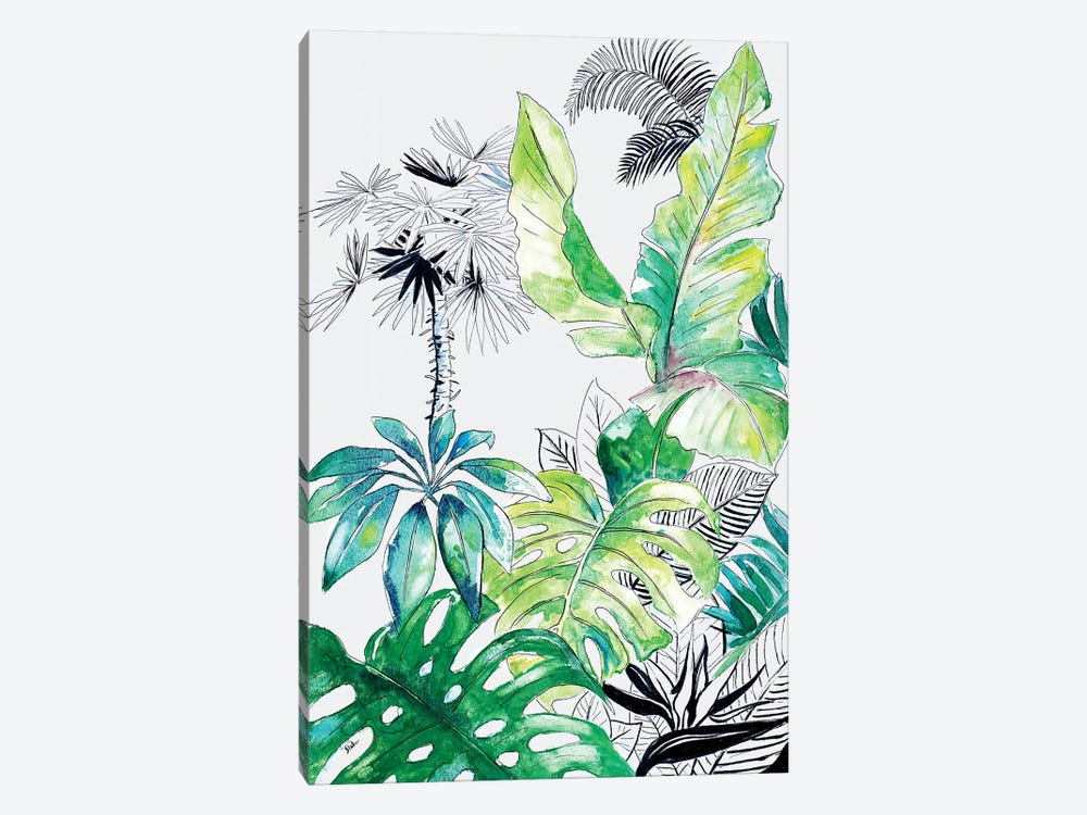 Teal Palm Selva I by Patricia Pinto 1-piece Canvas Art Print