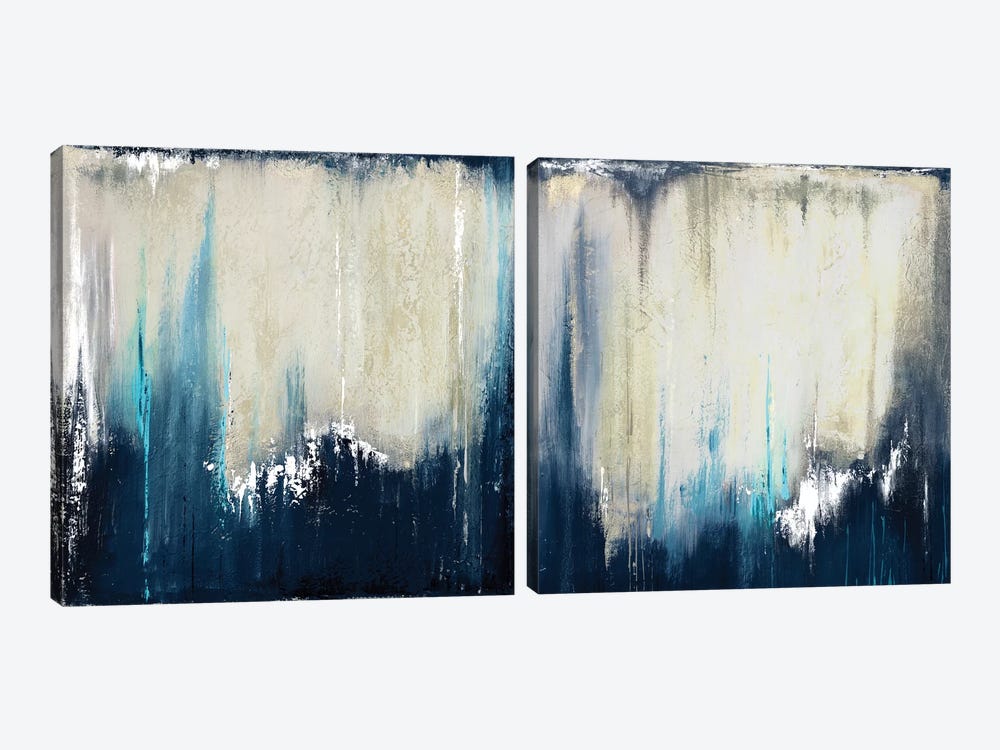 Blue Illusion Diptych by Patricia Pinto 2-piece Canvas Wall Art