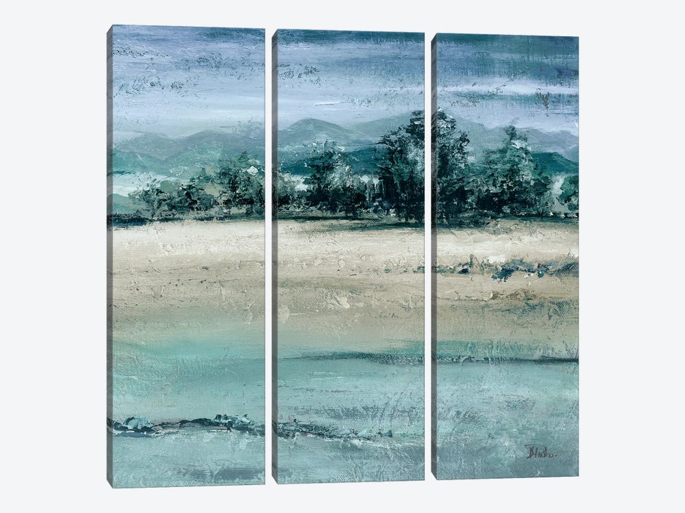 The Blue Forest Square II by Patricia Pinto 3-piece Canvas Art Print