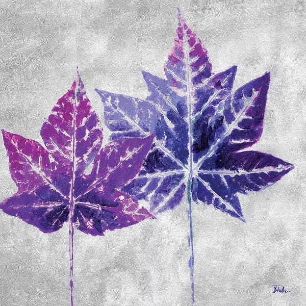 Patricia Pinto: The Purple Leaves on Silver II by Patricia Pinto
