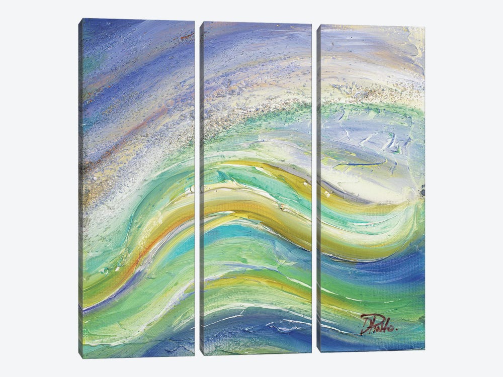 The Sea II by Patricia Pinto 3-piece Canvas Wall Art