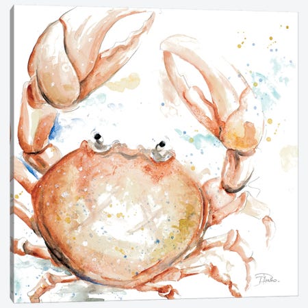 Water Crab Canvas Print #PPI328} by Patricia Pinto Canvas Art Print