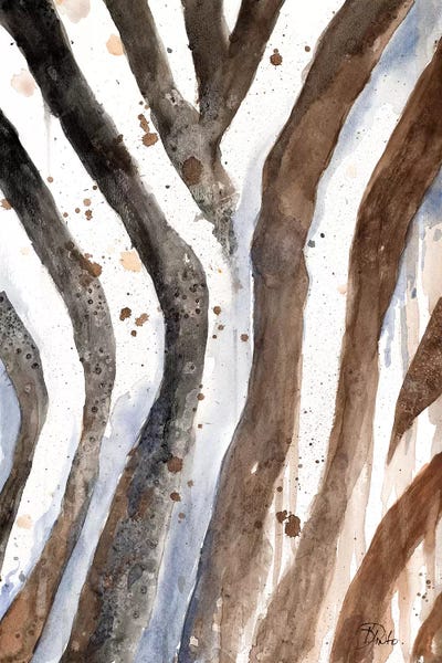 Zebras: Watercolor Animal Skin II by Patricia Pinto