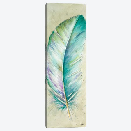 Watercolor Feather II Canvas Print #PPI337} by Patricia Pinto Art Print