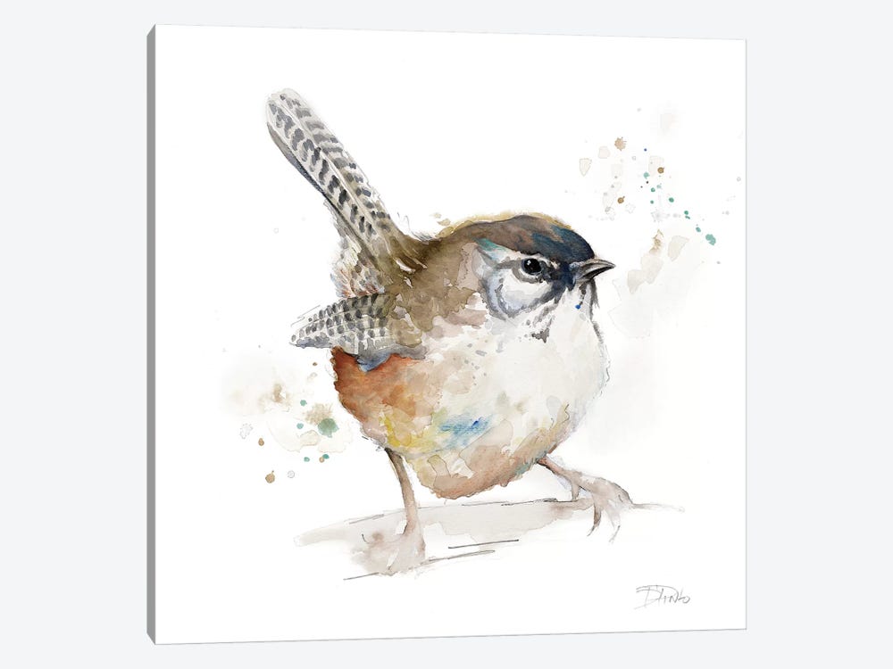 Watercolor Mountain Bird I by Patricia Pinto 1-piece Canvas Art Print