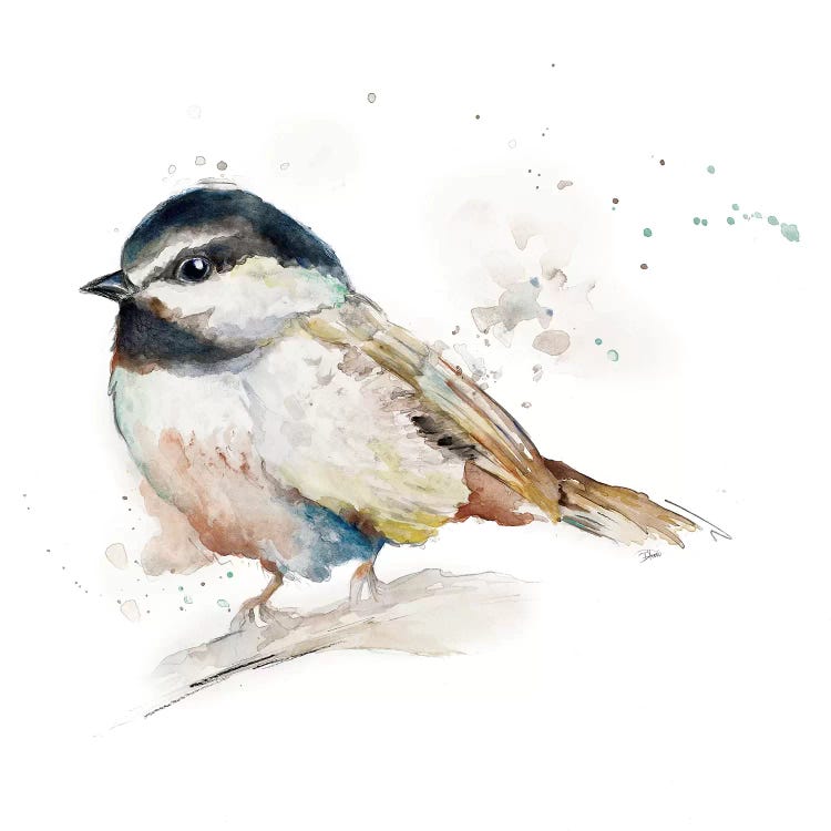 Watercolor Mountain Bird II