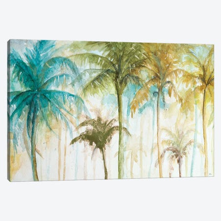 Watercolor Palms Canvas Print #PPI344} by Patricia Pinto Canvas Art