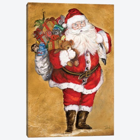 Jolly Night on Gold Canvas Print #PPI364} by Patricia Pinto Canvas Artwork