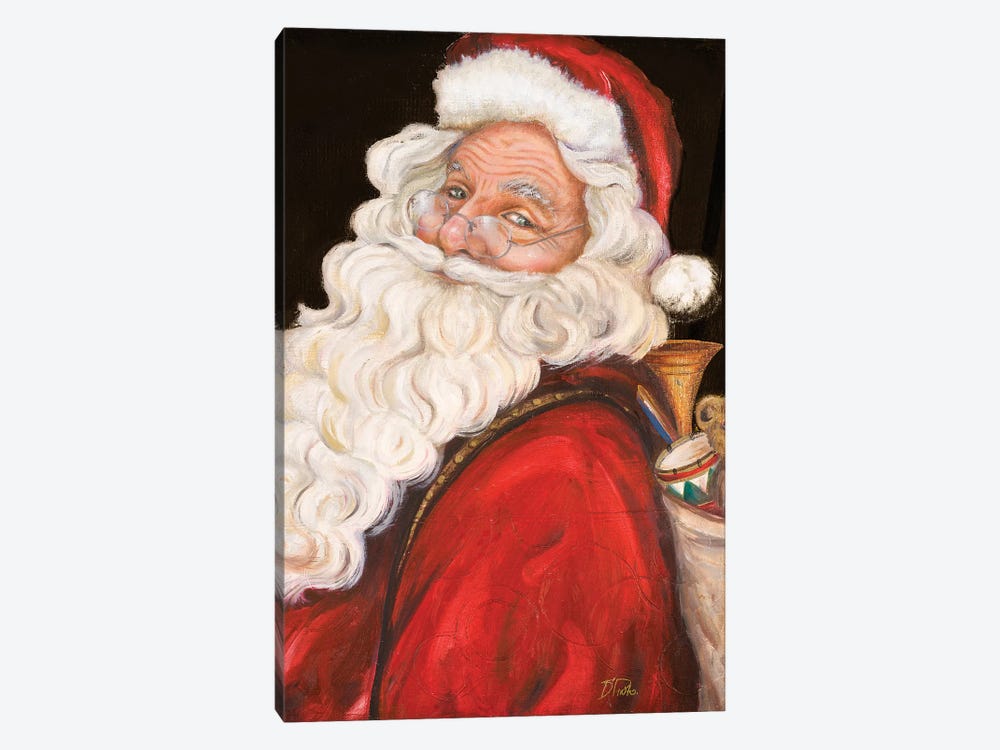 Smiling Santa by Patricia Pinto 1-piece Art Print