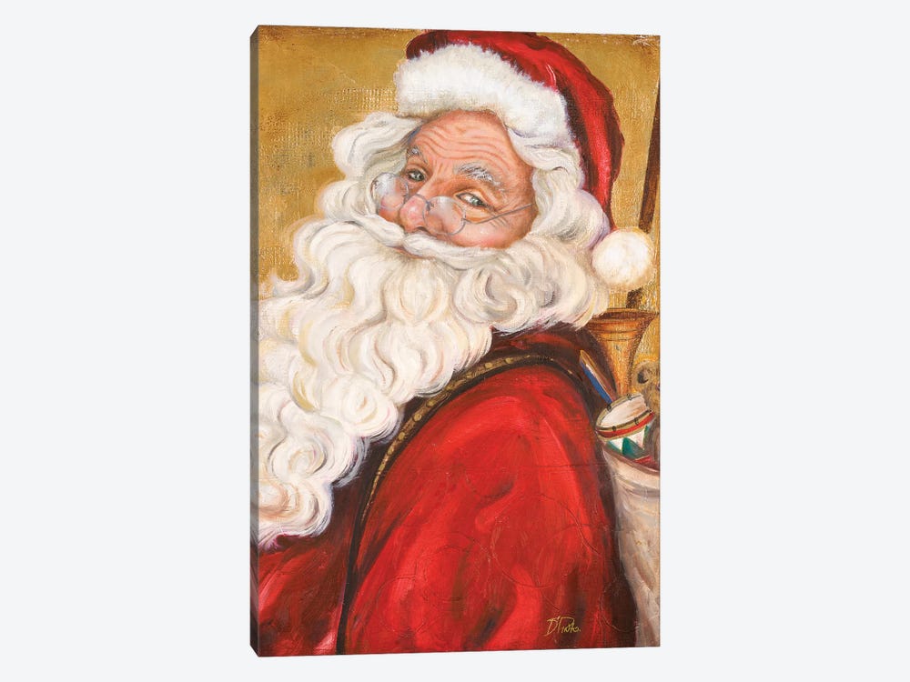 Smiling Santa by Patricia Pinto 1-piece Canvas Wall Art