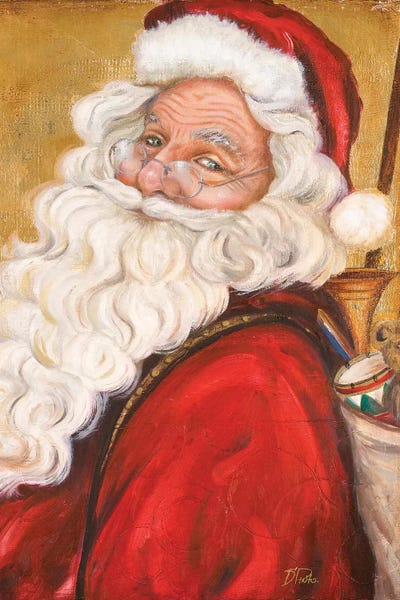 Patricia Pinto: Smiling Santa by Patricia Pinto