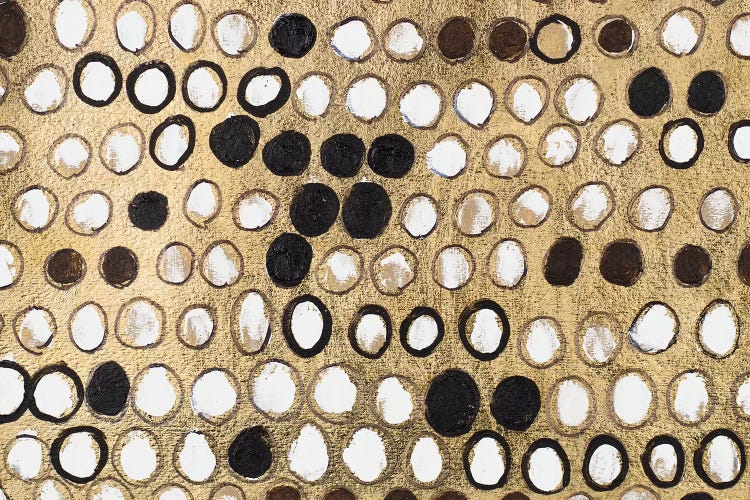 African Circles With Gold by Patricia Pinto wall art
