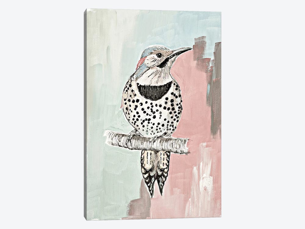 Beige Woodpecker I by Patricia Pinto 1-piece Canvas Print