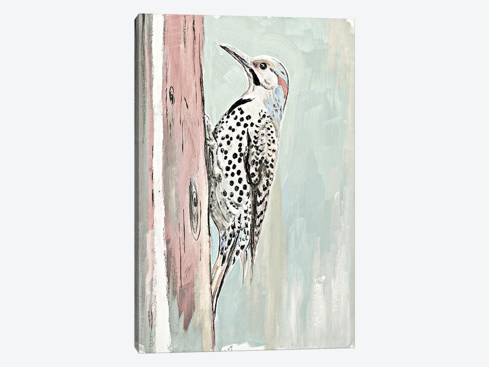 Beige Woodpecker II by Patricia Pinto 1-piece Canvas Artwork