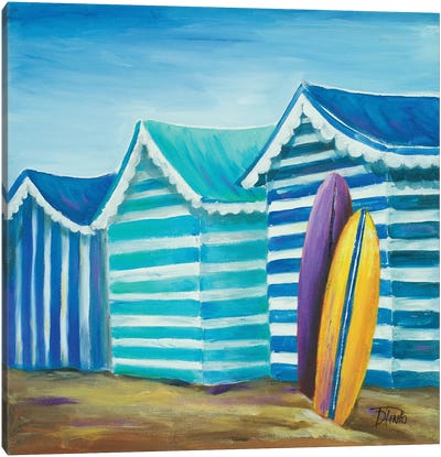 Beach Cabana I Canvas Art Print - Surfing Art