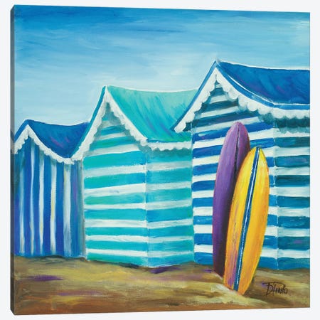 Beach Cabana I Canvas Print #PPI38} by Patricia Pinto Canvas Artwork