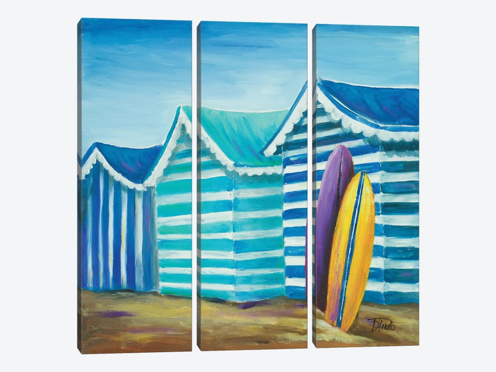 Beach Cabana I by Patricia Pinto 3-piece Art Print