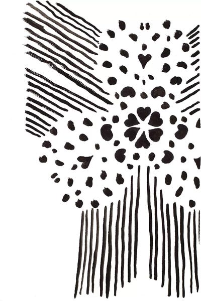 Black And White Design II by Patricia Pinto canvas print