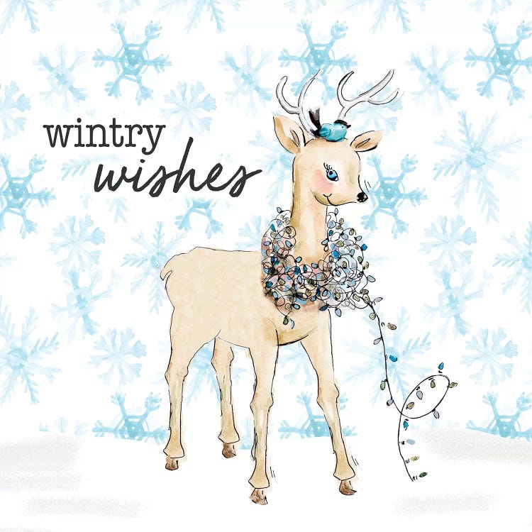 Blue Whimsical Christmas I