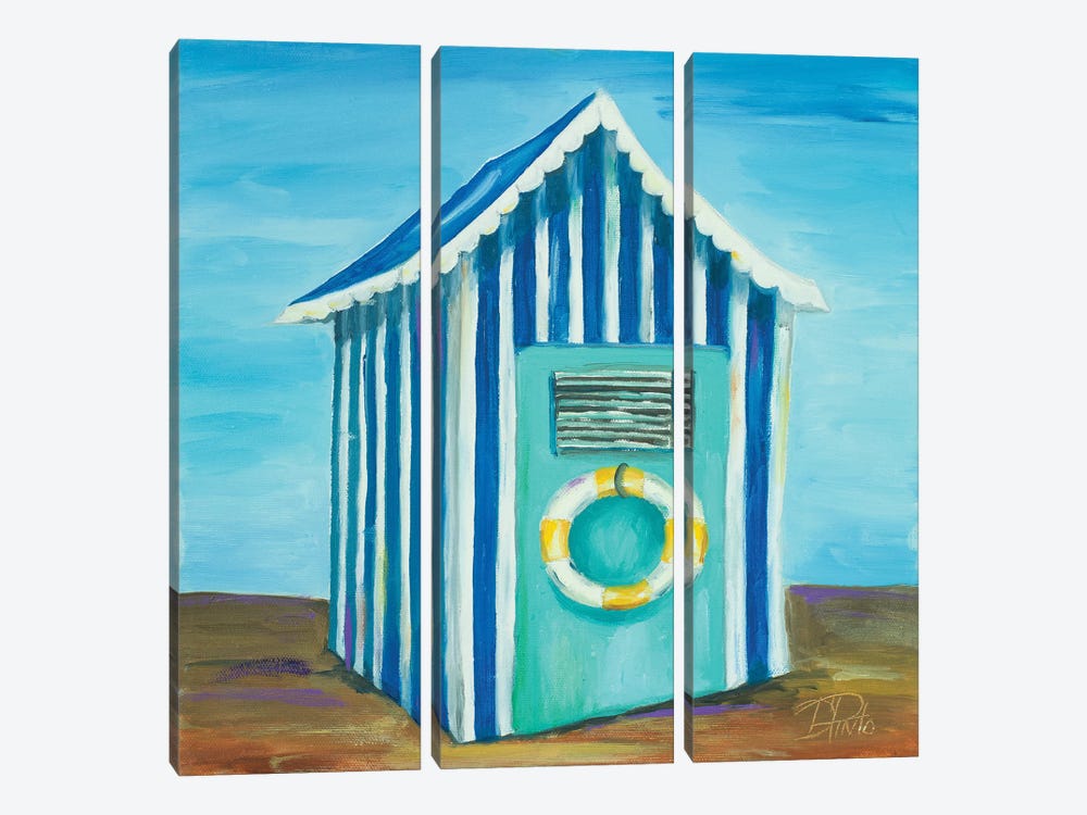 Beach Cabana II by Patricia Pinto 3-piece Canvas Artwork