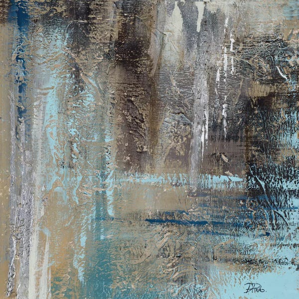 Patricia Pinto: Abstract on Teal by Patricia Pinto