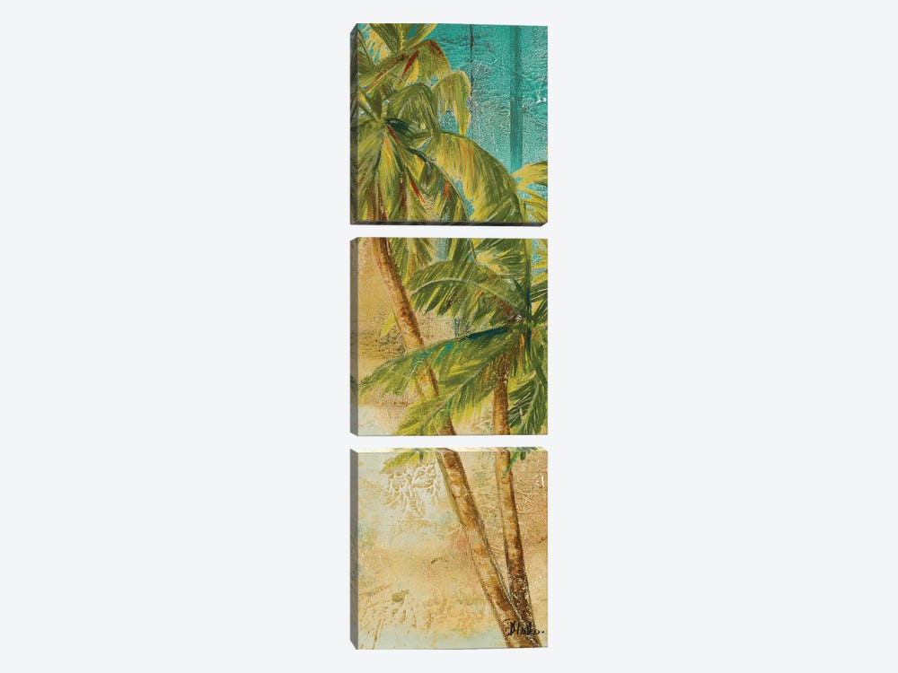 Beach Palm Panel I by Patricia Pinto 3-piece Canvas Artwork