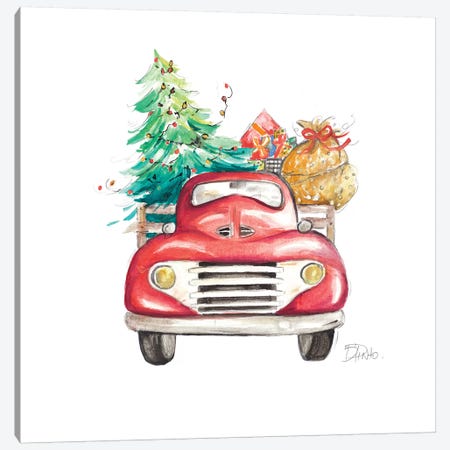 Christmas Tree Haul II Canvas Print #PPI416} by Patricia Pinto Canvas Art