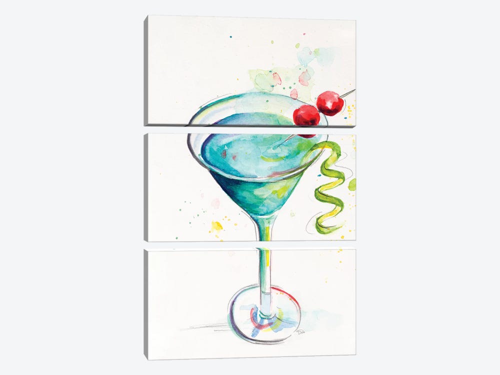 Cocktail II by Patricia Pinto 3-piece Canvas Print