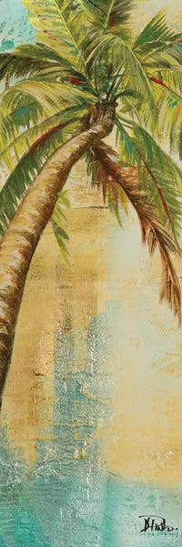 Tropical Living Room: Beach Palm Panel II by Patricia Pinto