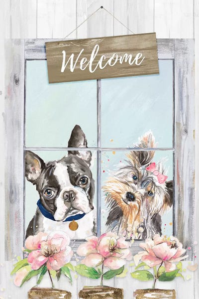 Doggy Welcome by Patricia Pinto canvas print