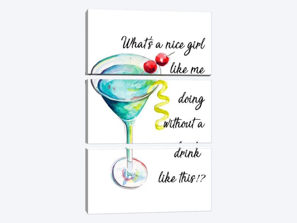 Drink Up by Patricia Pinto 3-piece Art Print