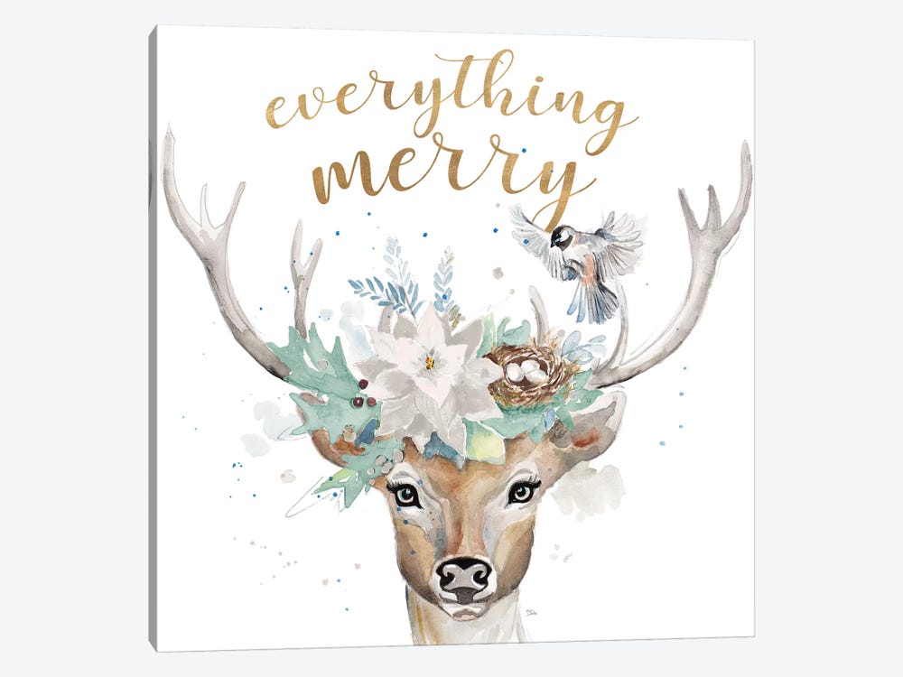 Everything Merry by Patricia Pinto 1-piece Canvas Wall Art