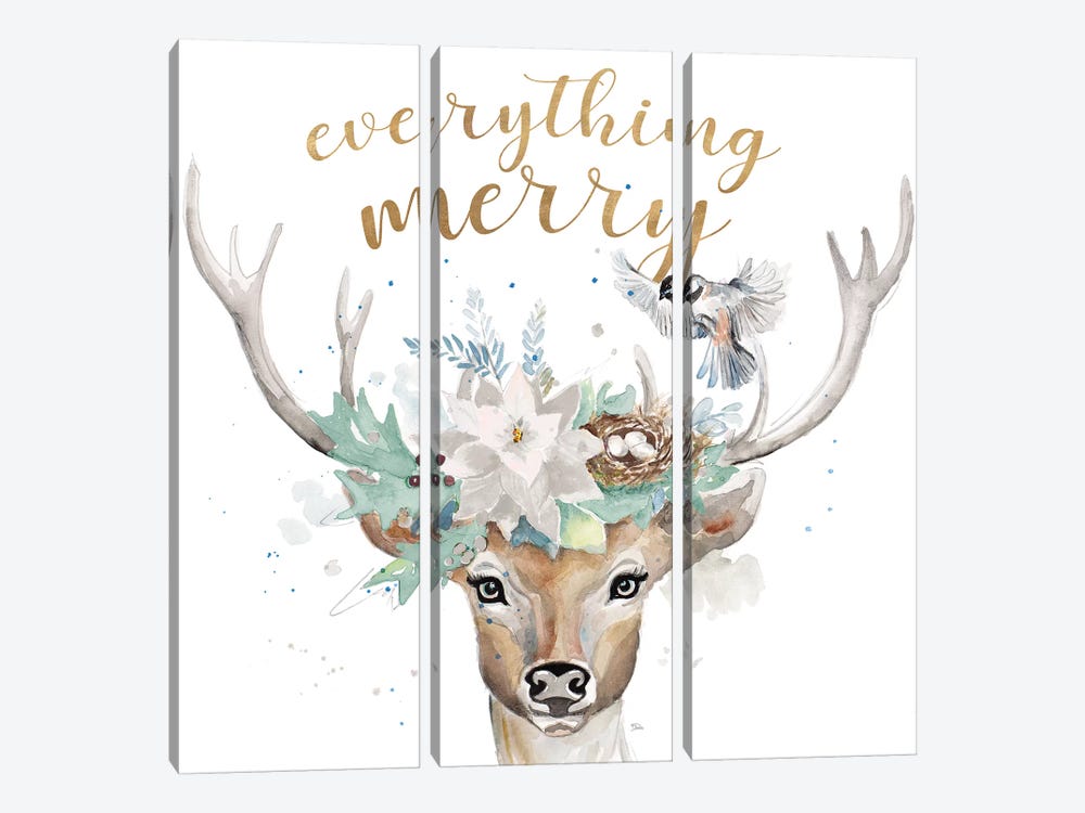 Everything Merry by Patricia Pinto 3-piece Canvas Art