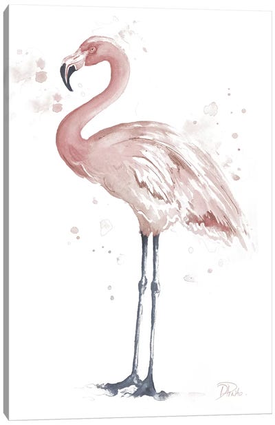 Flamingo Stand I Canvas Art Print - Flamingo Art