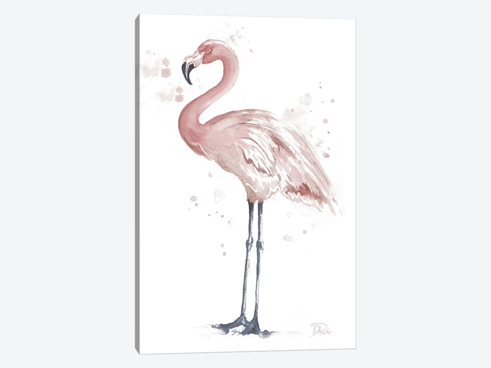 Flamingo Stand I by Patricia Pinto 1-piece Canvas Art
