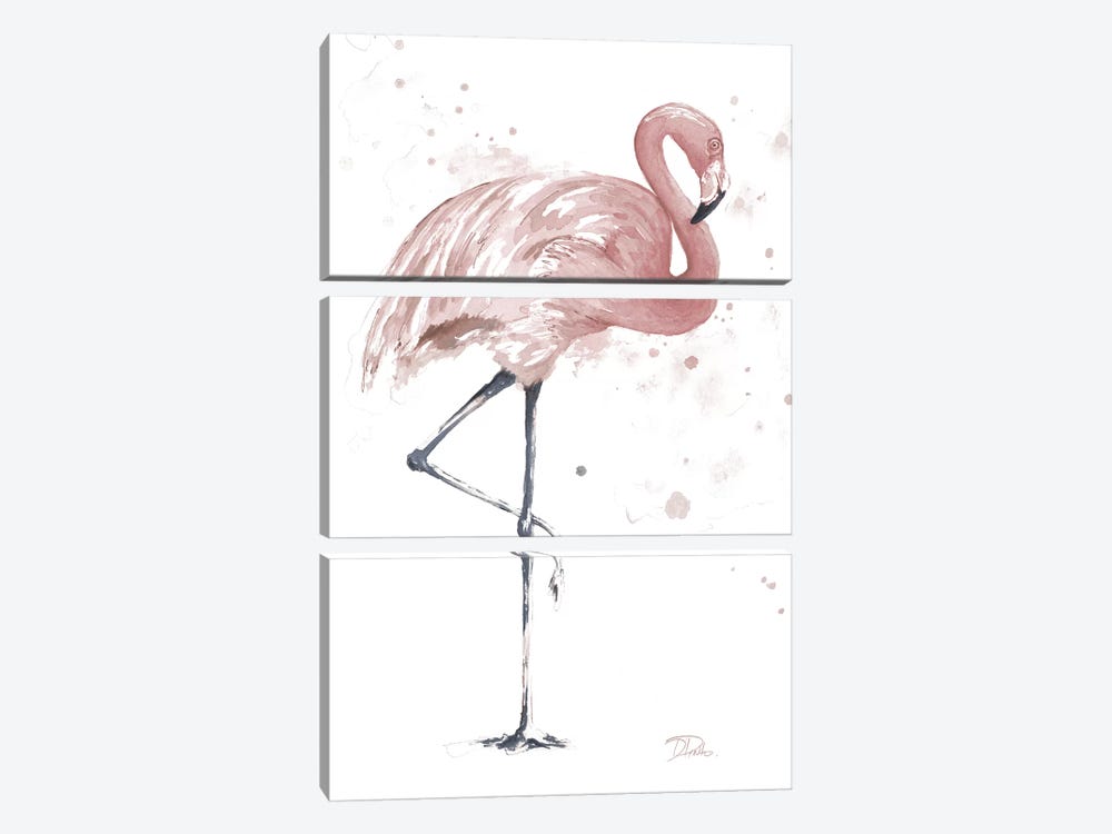 Flamingo Stand II by Patricia Pinto 3-piece Art Print