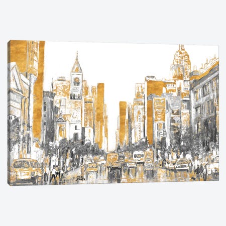 Golden City Canvas Print #PPI455} by Patricia Pinto Canvas Wall Art