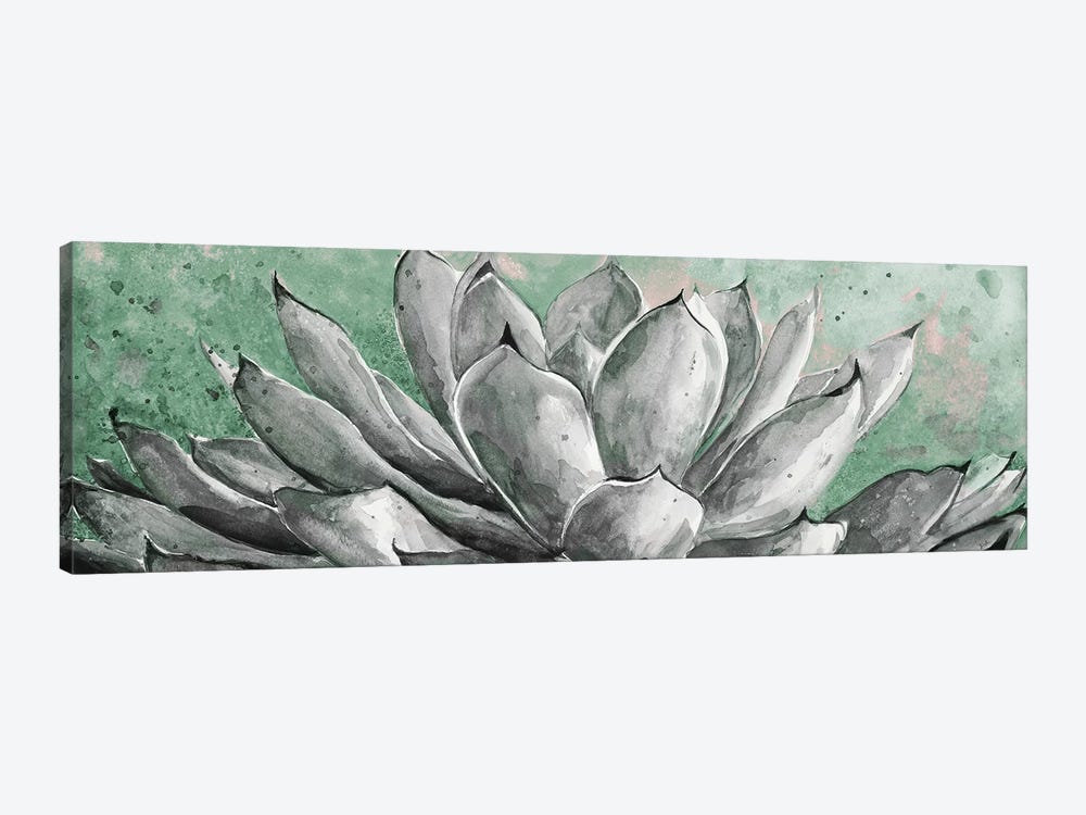 Gray Agave On Green by Patricia Pinto 1-piece Canvas Wall Art
