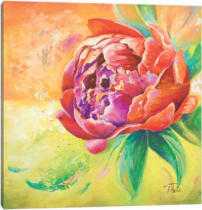Beautiful Bouquet of Peonies II Canvas Art Print - Peony Art