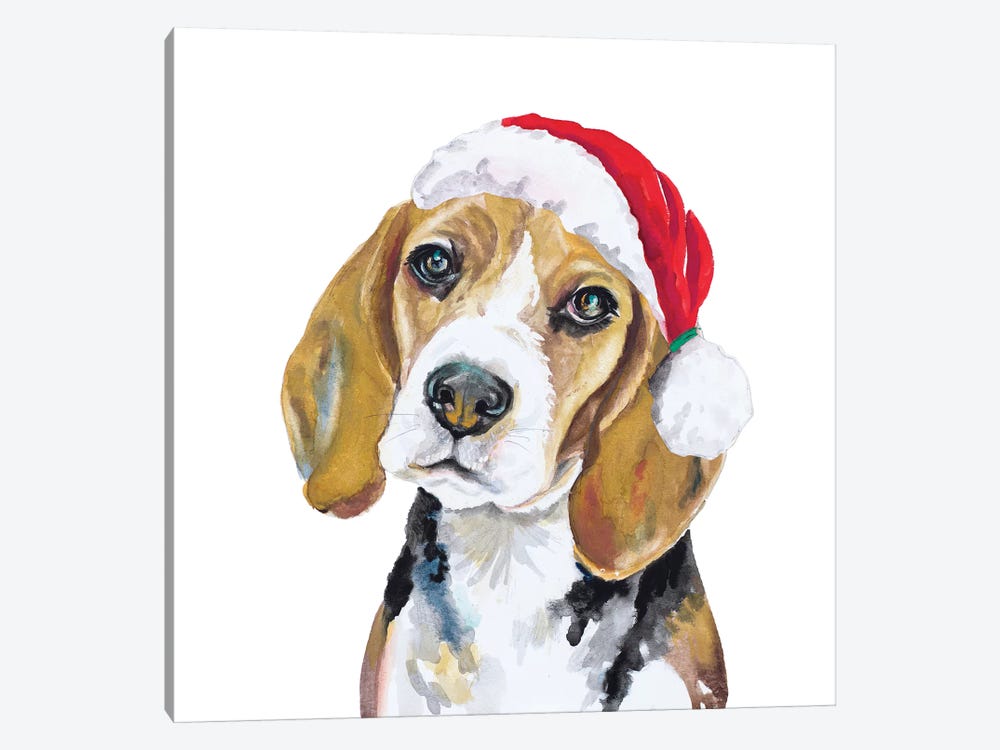 Holiday Dog I by Patricia Pinto 1-piece Canvas Art Print